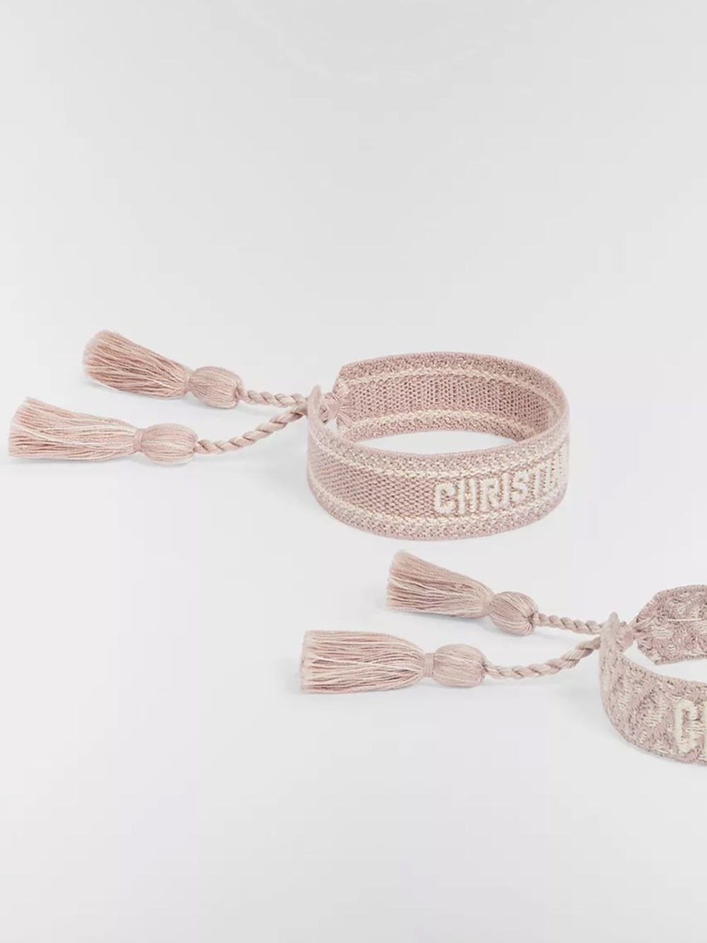Christian Dior Friendship Cotton Bracelet in Blush